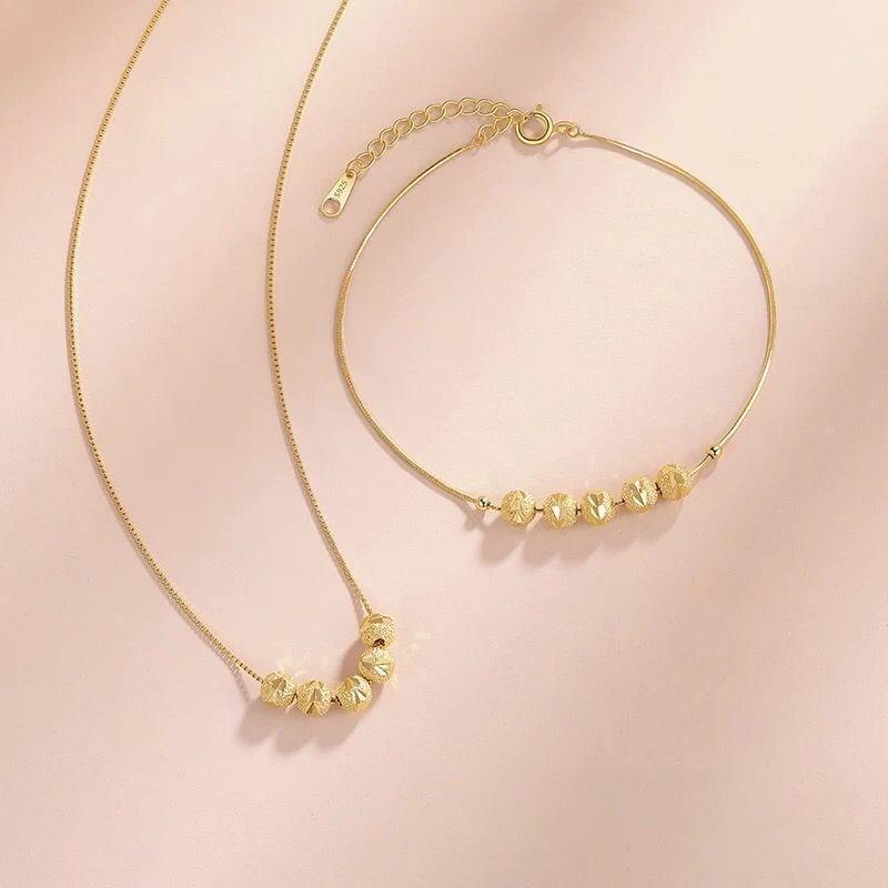 Glücksperlen Halskette und Armband