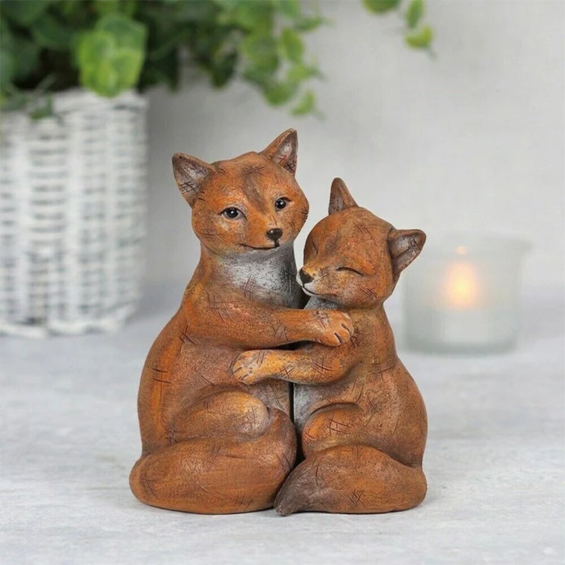 Lustige Tierumarmungsstatuen Ornament Wohnkultur