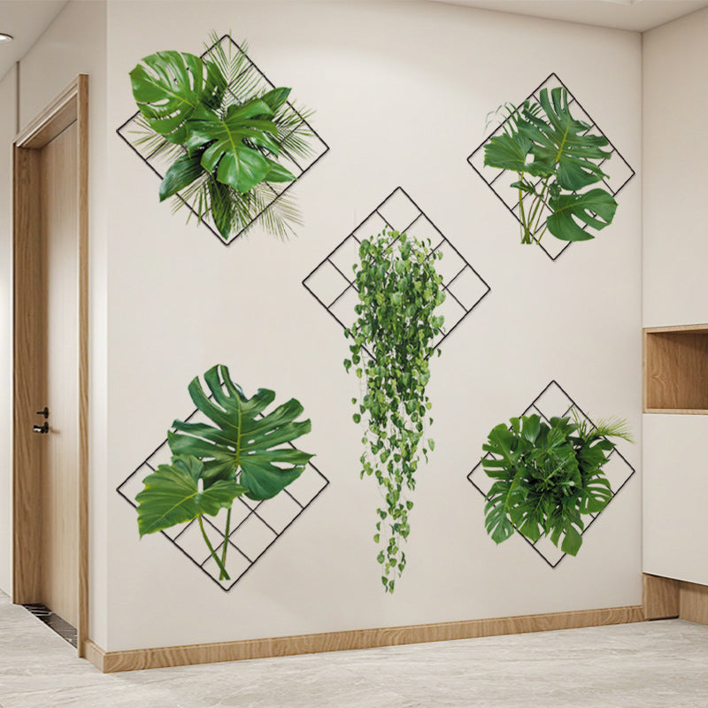 3D Grünen Pflanzen Wandaufkleber
