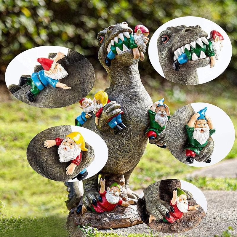 Dinosaurier, der Zwerg isst Ornament
