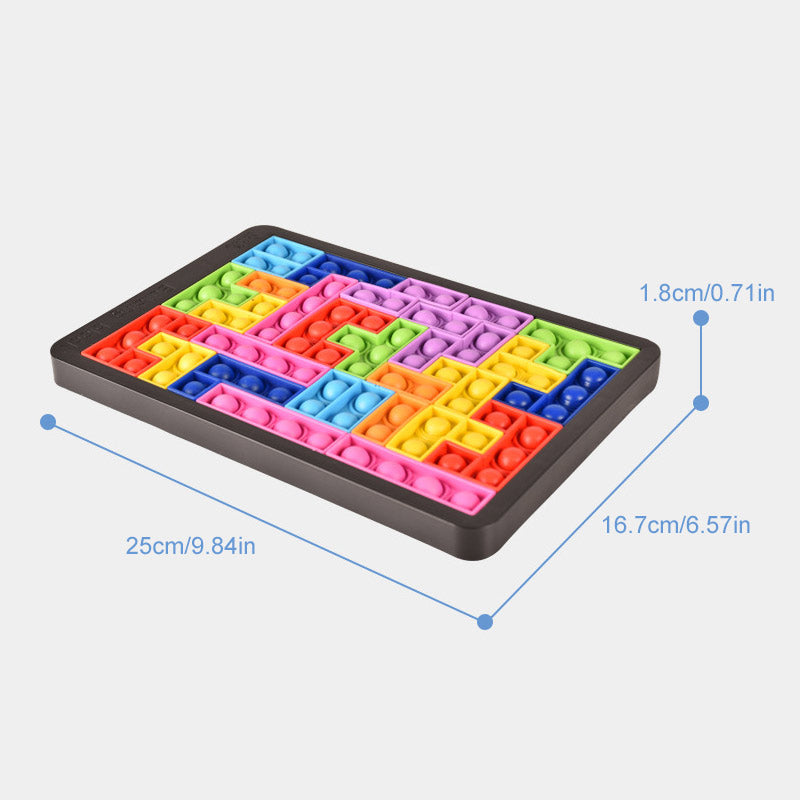 Dekompressions Tetris Spielzeug aus Silikon