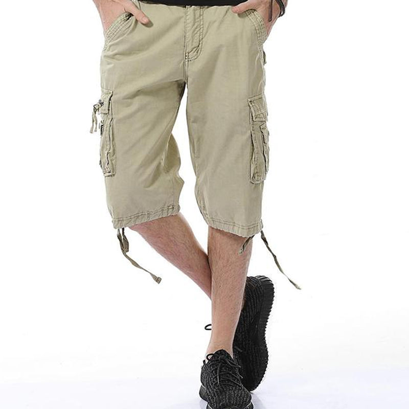 Stilvolle, strapazierfähige Cargo-Shorts mit 8 Taschen für Herren