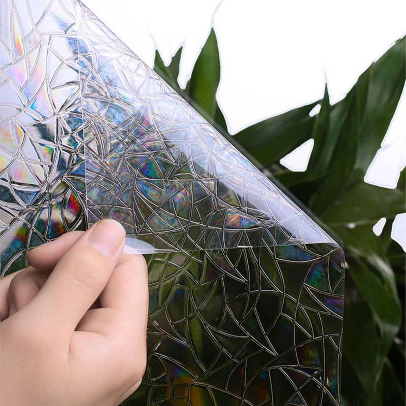 3D-Regenbogenfensterfolie - PVC-Brechung & kein Kleber