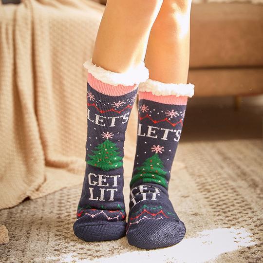 Ultra-Plüsch Weiche Rutschfeste Socken, 1 Paar