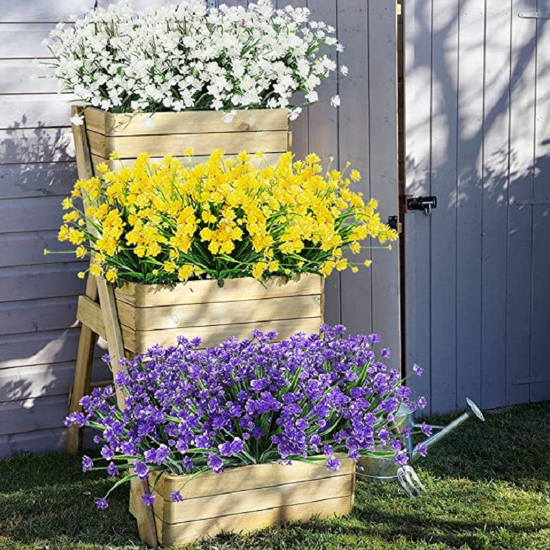 Künstliche Blumen im Freien(2 Bündel)