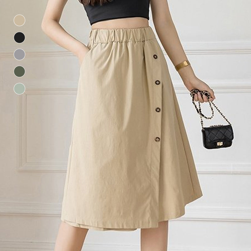 Lässige Damenhose mit hoher Taille