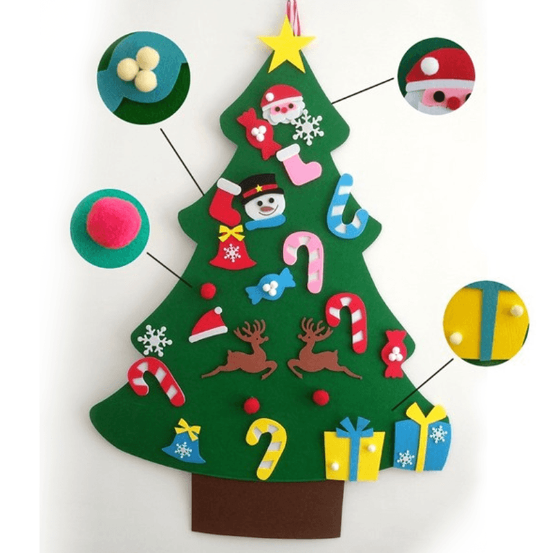 Neuer verbesserter DIY-Filz-Weihnachtsbaum