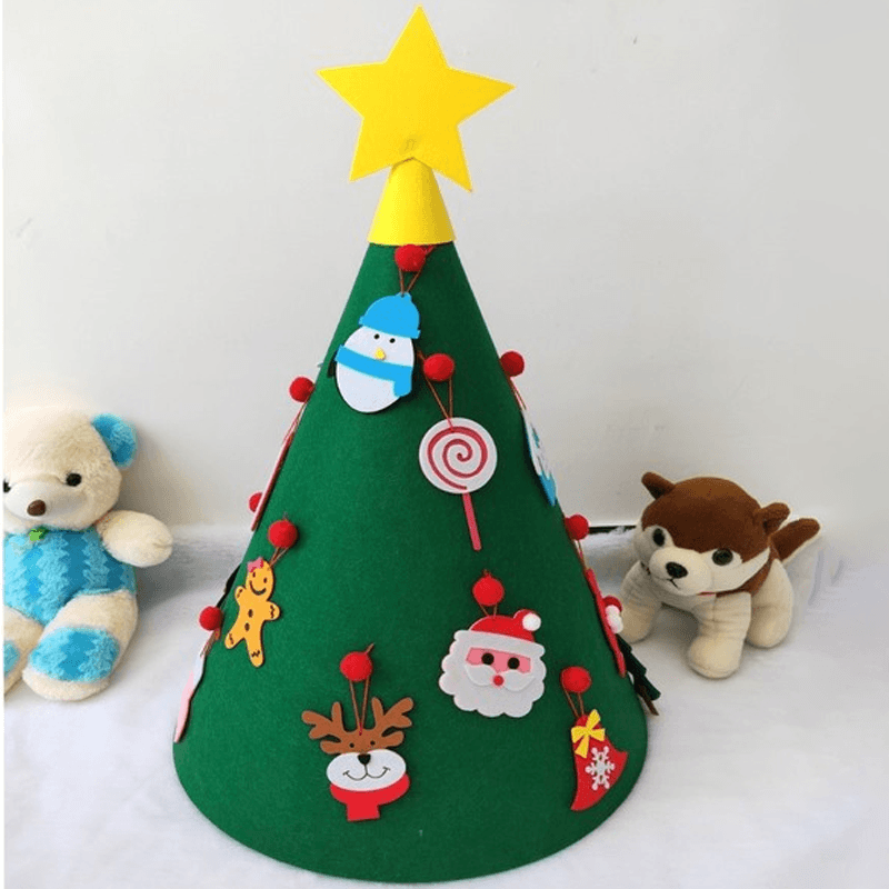 Neuer verbesserter DIY-Filz-Weihnachtsbaum