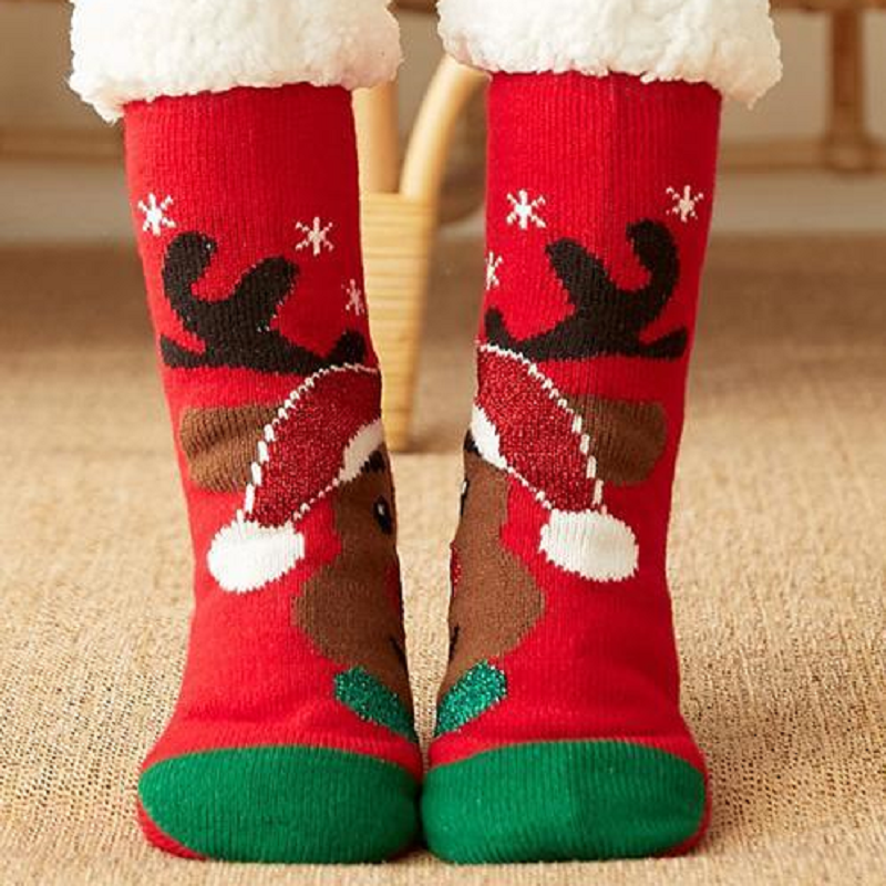 Ultra-Plüsch Weiche Rutschfeste Socken, 1 Paar