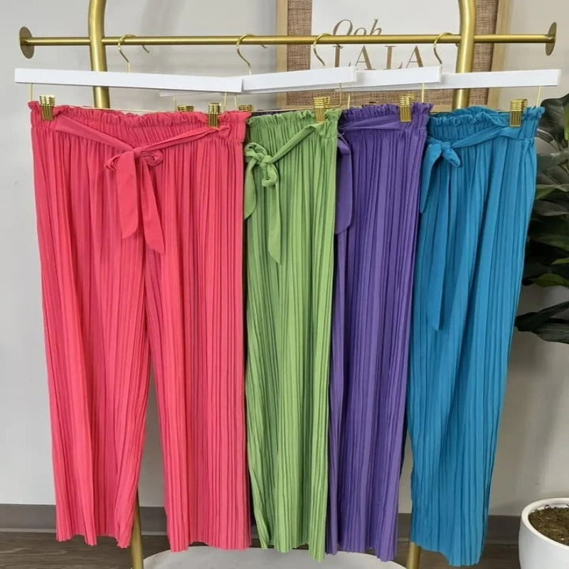 Hohe Taille Plissee Vielseitige Hose