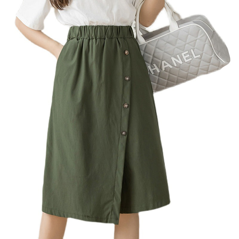 Lässige Damenhose mit hoher Taille