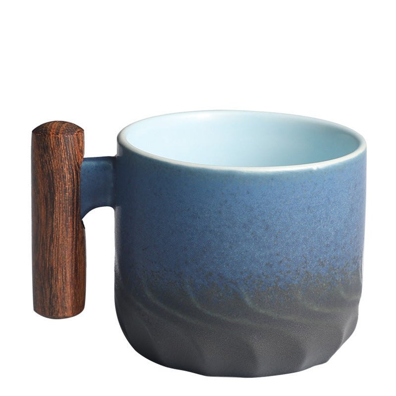 Handgefertigte Retro-Kaffeetasse aus Keramik