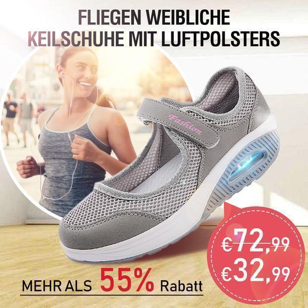 Fliegen Weibliche Keilschuhe Mit Luftpolsters ,MaryJane Turnschuhe